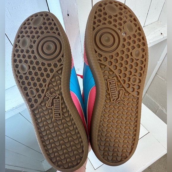 Puma Club II Era Sneakers Women’s Size 8.5 Hot Pink Blue Like New Street - Picture 10 of 10